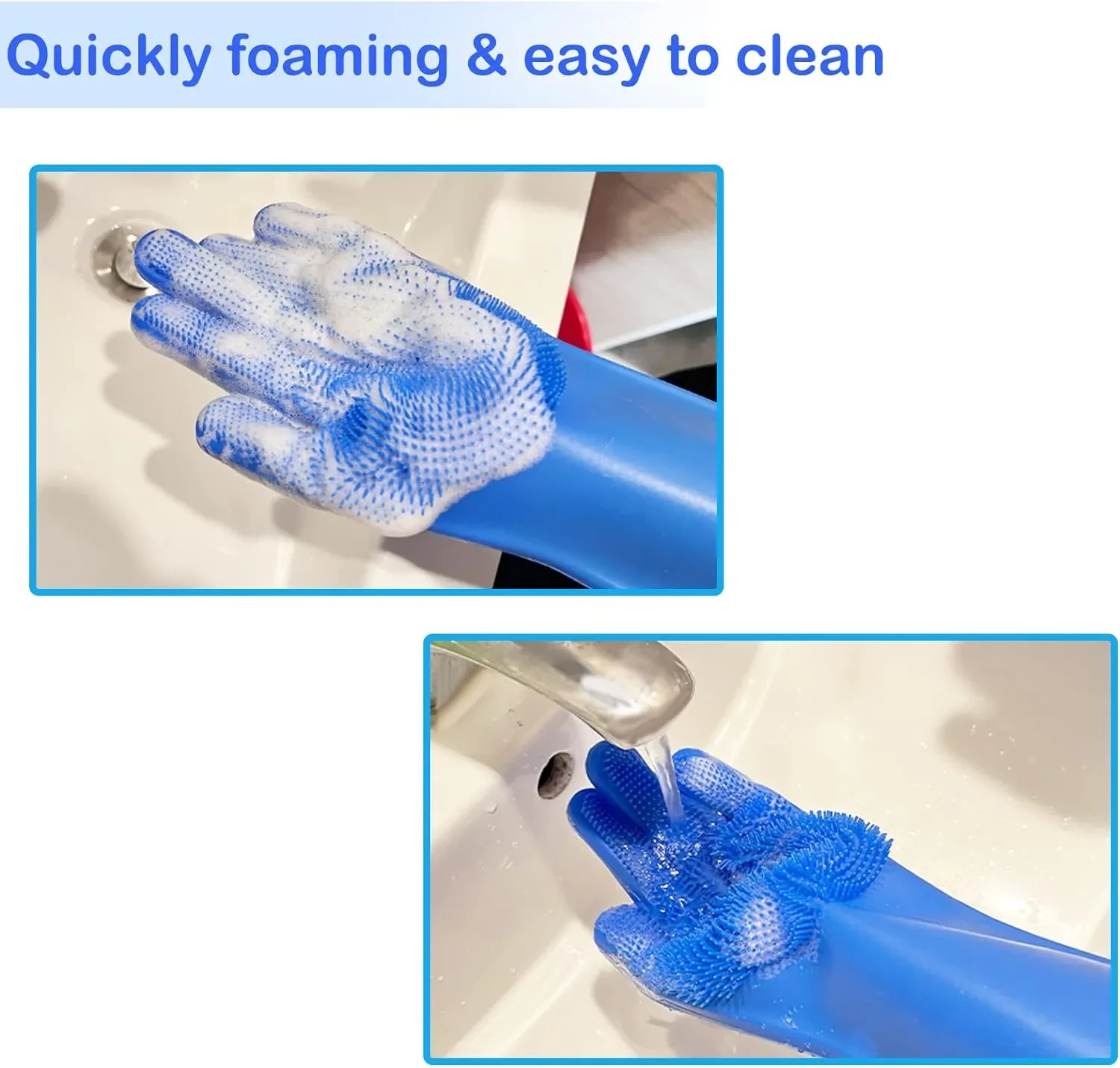 3‑in‑1 Silicone Pet Bath & Grooming Gloves Set
