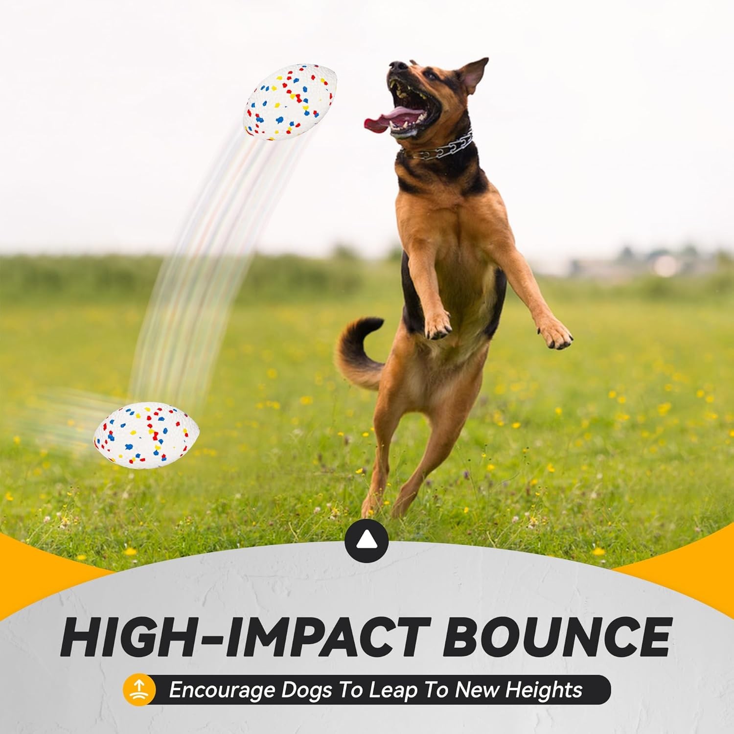 Boredo Buster Eco-friendly Medium-Sized Chew Toy Durable Interactive Floatable Pet Ball Toy Non-Toxic for Dogs and Cats