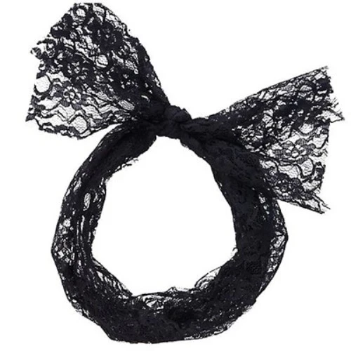 Awesome 80's Headscarf Black