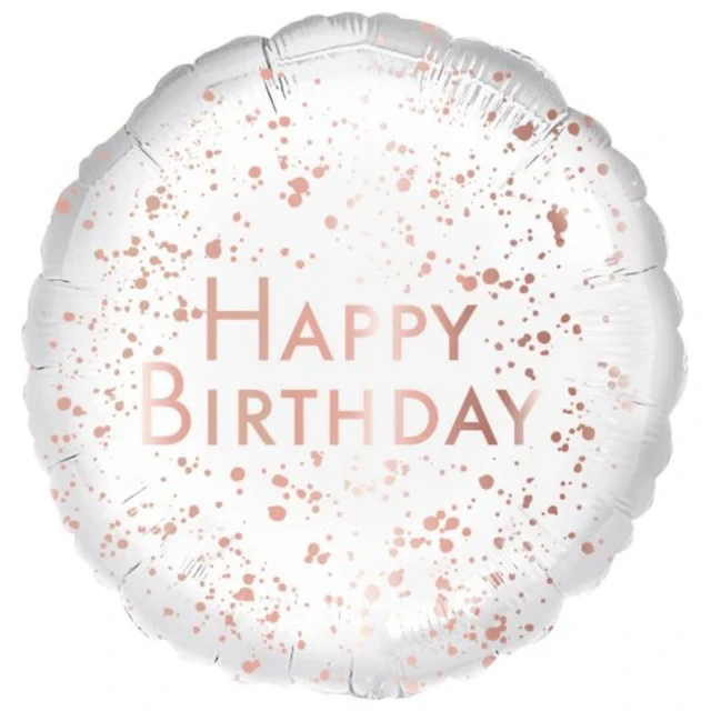 45cm Standard Rose Gold Happy Birthday S40