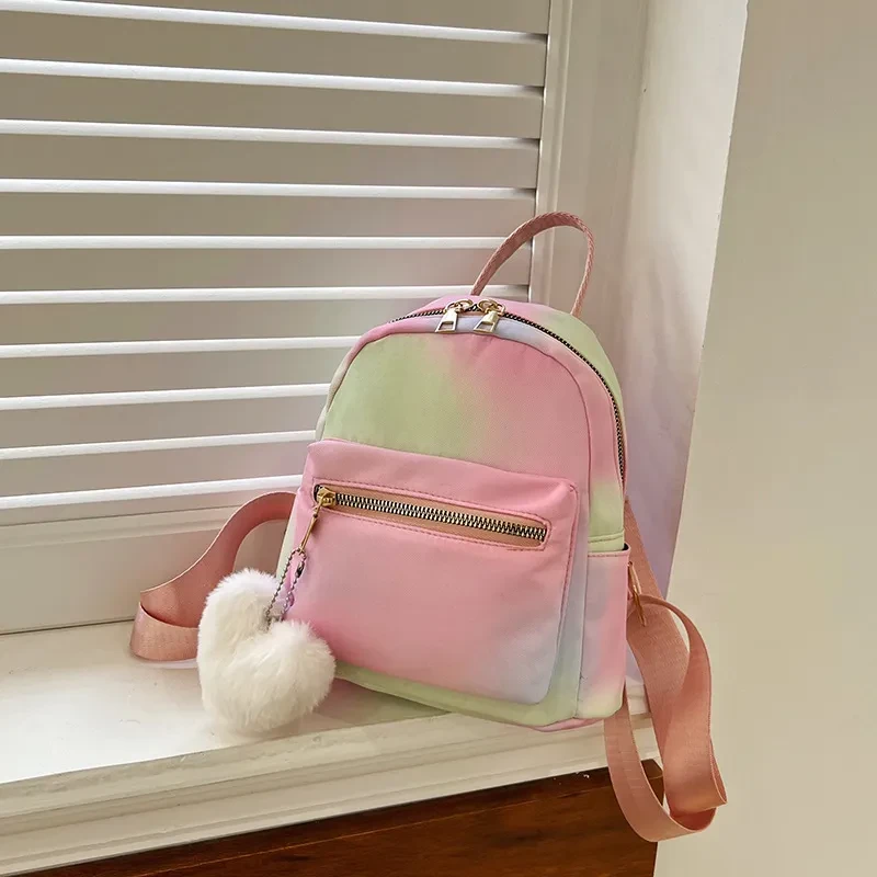 Simple Casual Simple Candy Color Texture Hand-carrying Backpack