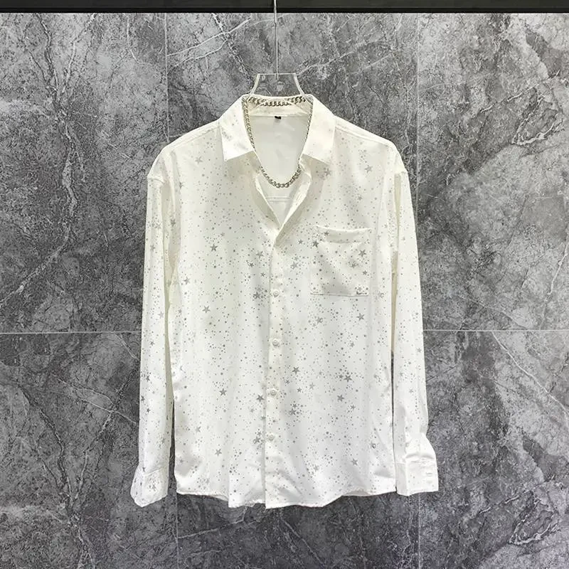 Personality Starry Bronzing Shirt Trendy Boys