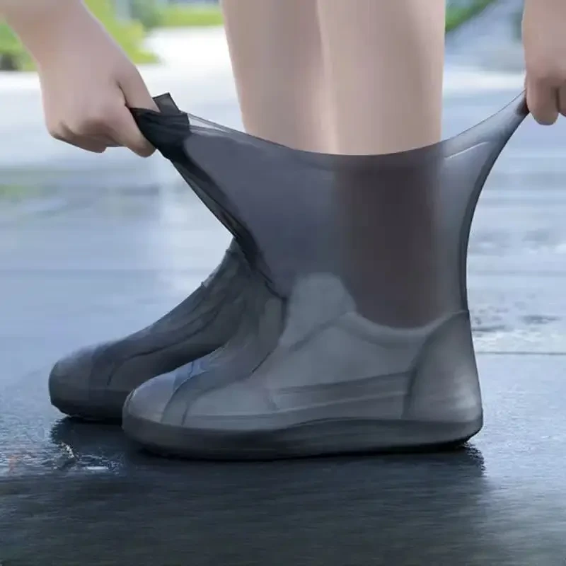3 Pair Waterproof Reusable Latex Rain Boot Covers - Universal Fit, High-Quality, All Weather Protection