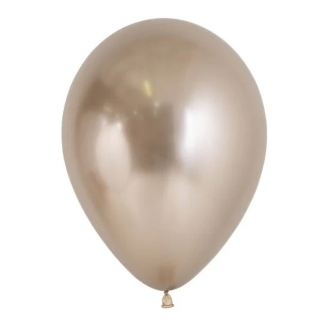 Sempertex 45cm Metallic Reflex Champagne Latex Balloons 971, 6PK - Pack of 6