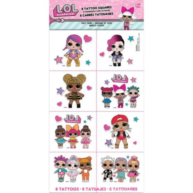 LOL Surprise Together 4EVA Tattoos - Set of 8