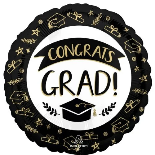 45cm Standard HX Congrats Grad Sketched