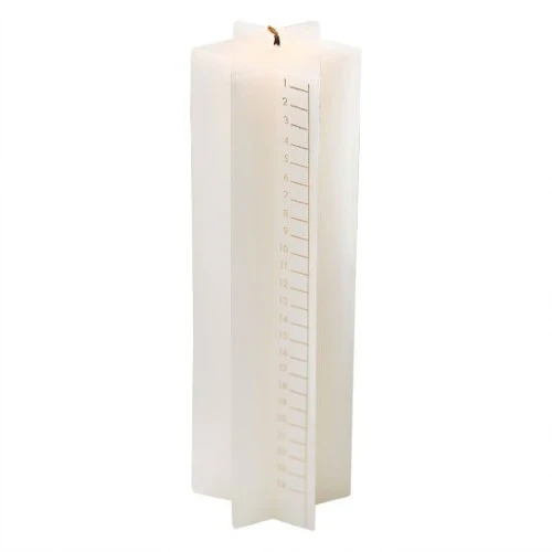 Cosy Copper Star Shaped Advent Calendar Candle