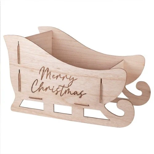 Merry Little Christmas Present Sleigh