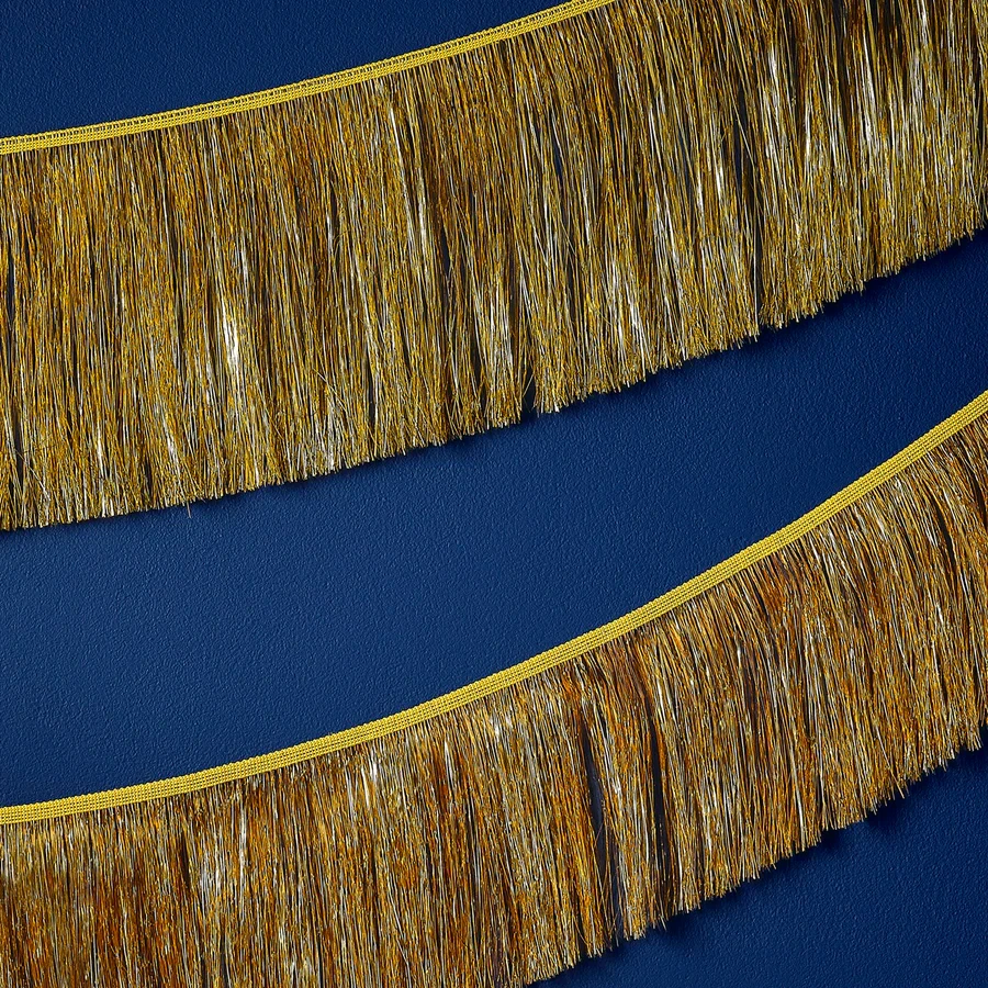 Garland Decoration - Merry & Bright Gold Tinsel