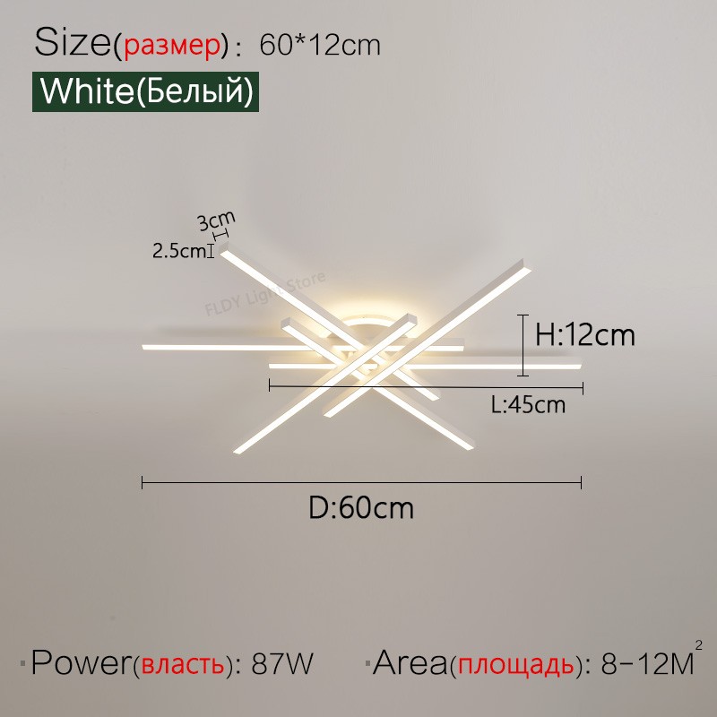 2024 Nordic Modern LED Ceiling Lamp - Living Room, Dining Room, Bedroom Chandelier