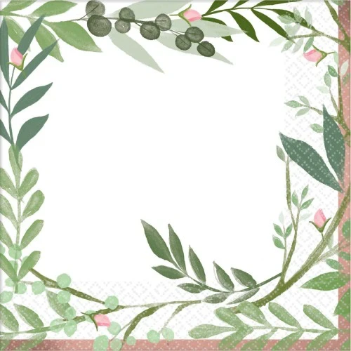 Luncheon Napkins - Love And Leaves (Pack of 16)