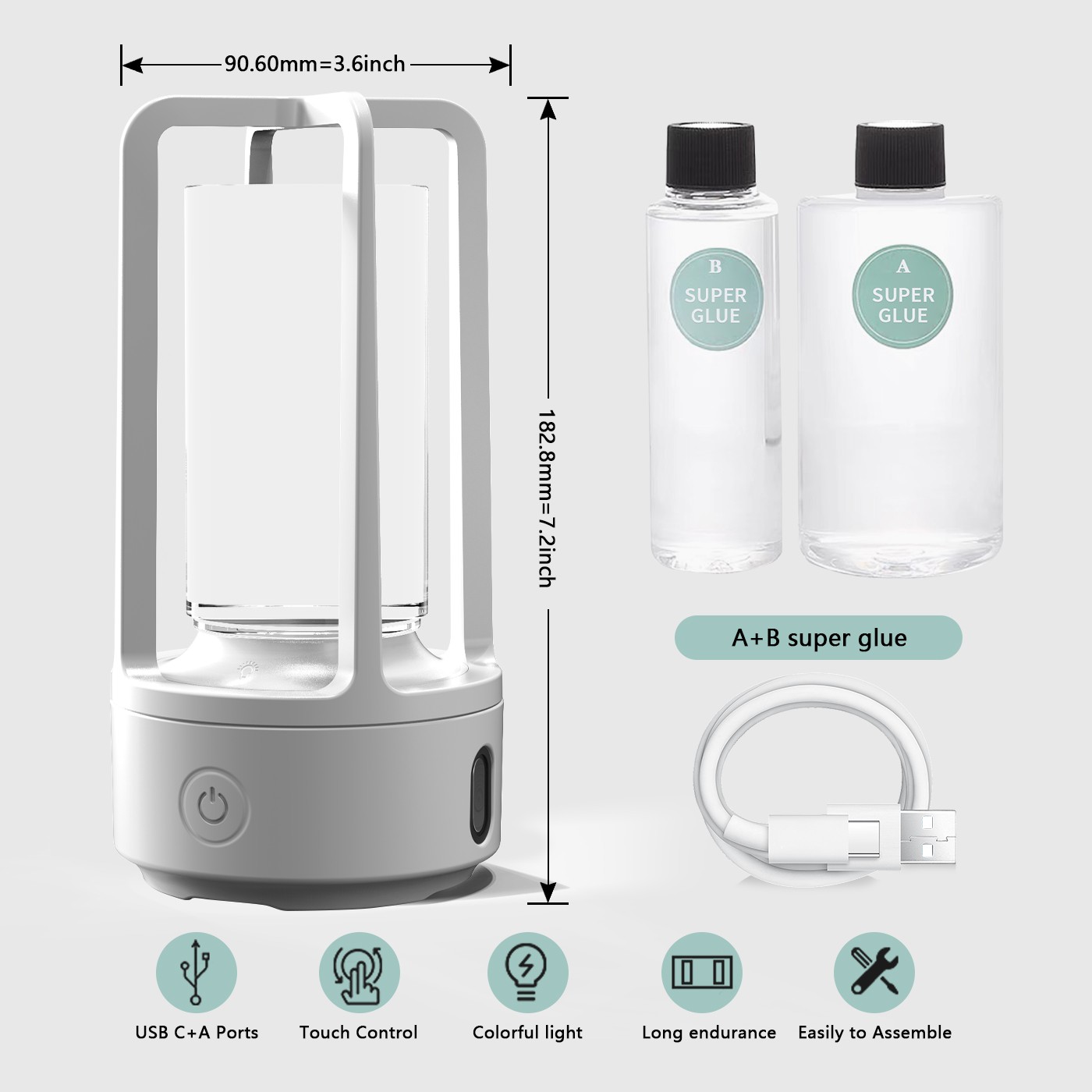 CrystalSound DIY 2-in-1 Bluetooth Speaker and Resin Night Light