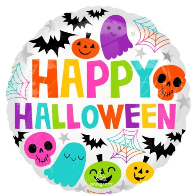 45cm Standard HX Colourful & Creepy Happy Halloween