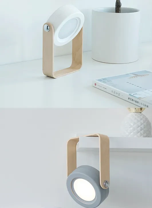Foldable Touch Dimmable Reading LED Night Light Portable Lantern Lamp USB Rechargeable For Home Decor