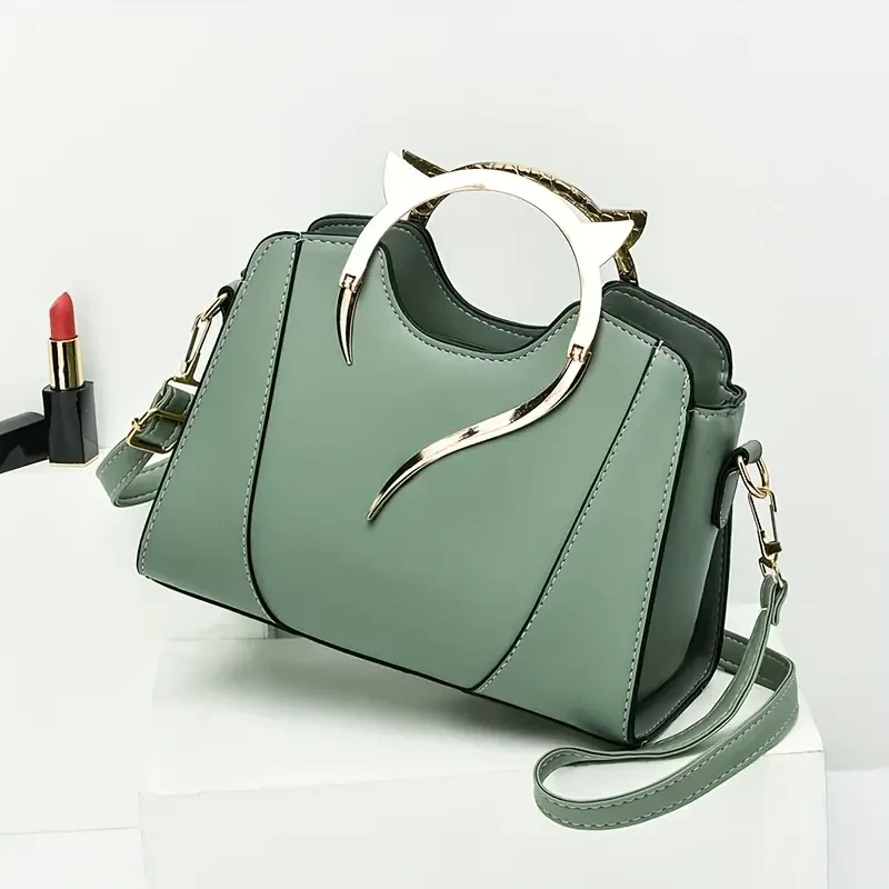Chic Cat-Ear Tote Satchel Versatile Women's Shoulder Bag
