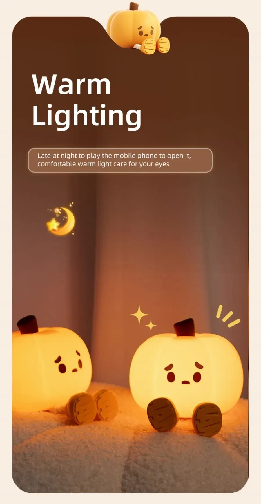 Home Decor Halloween Pumpkin Night Light