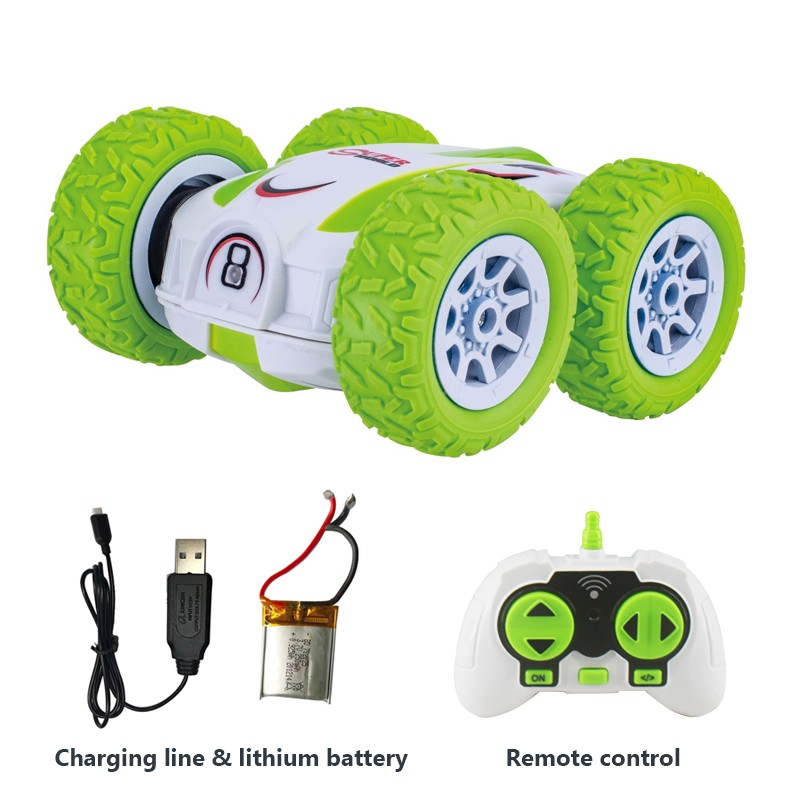 High-Speed Double-Sided RC Stunt Car - 2.4G Remote Control with LED Lights