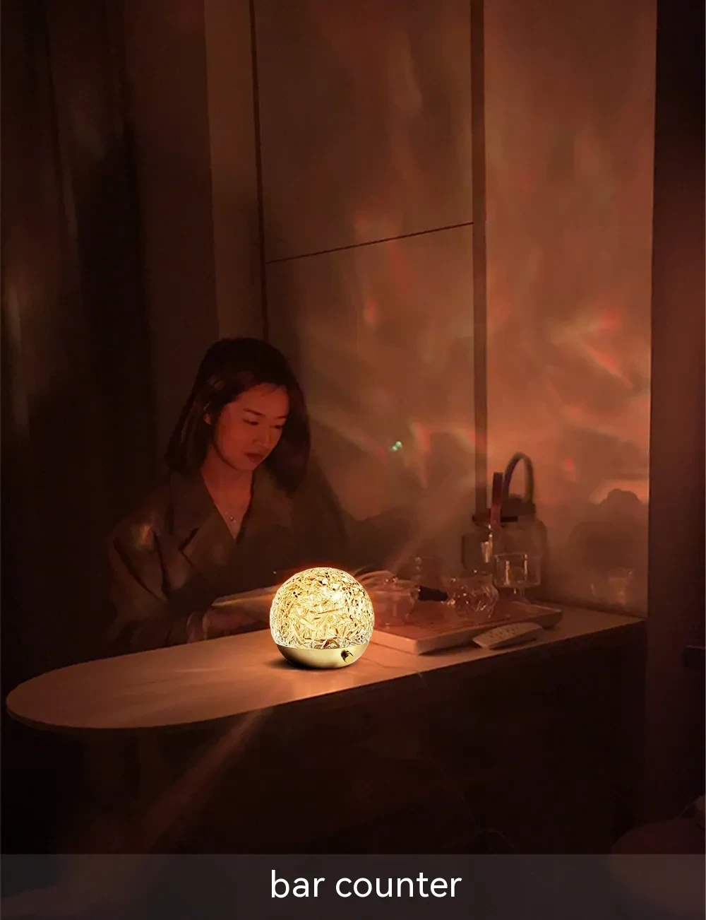 Water Ripple Projector Night Light