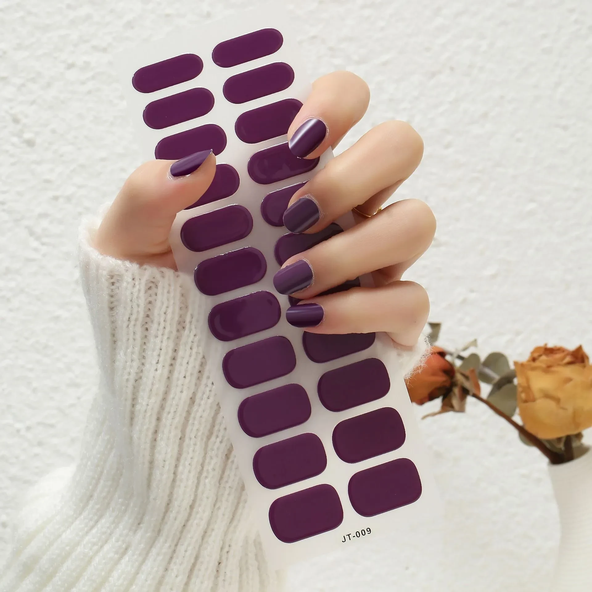 Thermal Semi-curing Nail Beauty Full Stickers Phototherapy Gel