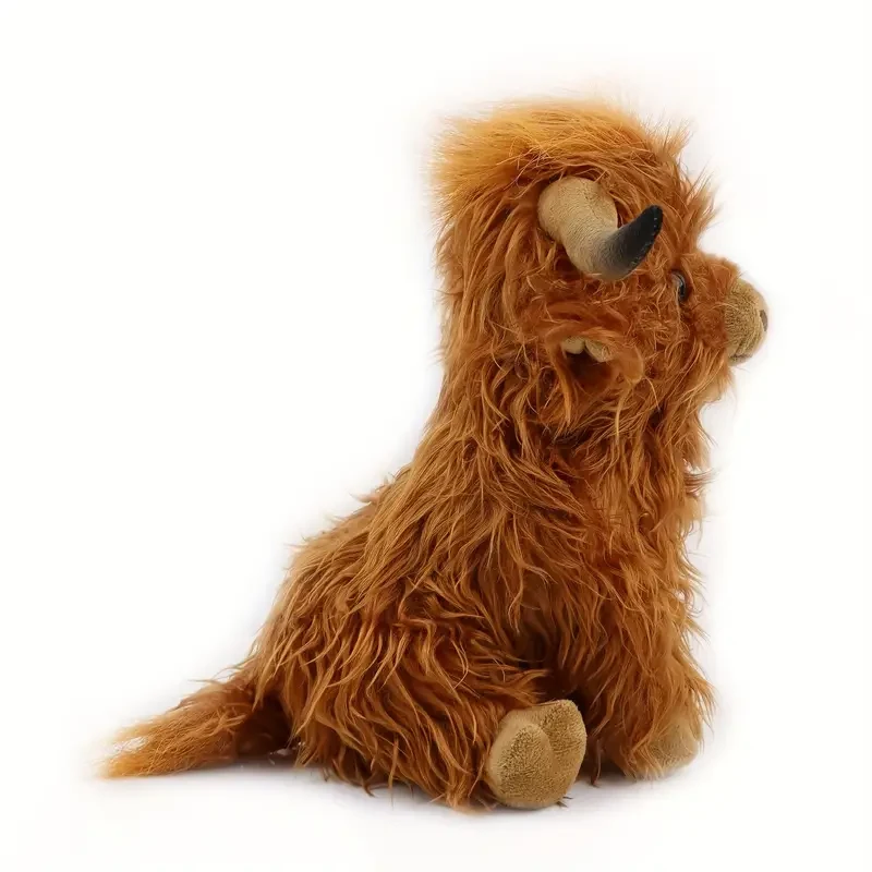 27cm Cute Highland Cattle Plush Toy