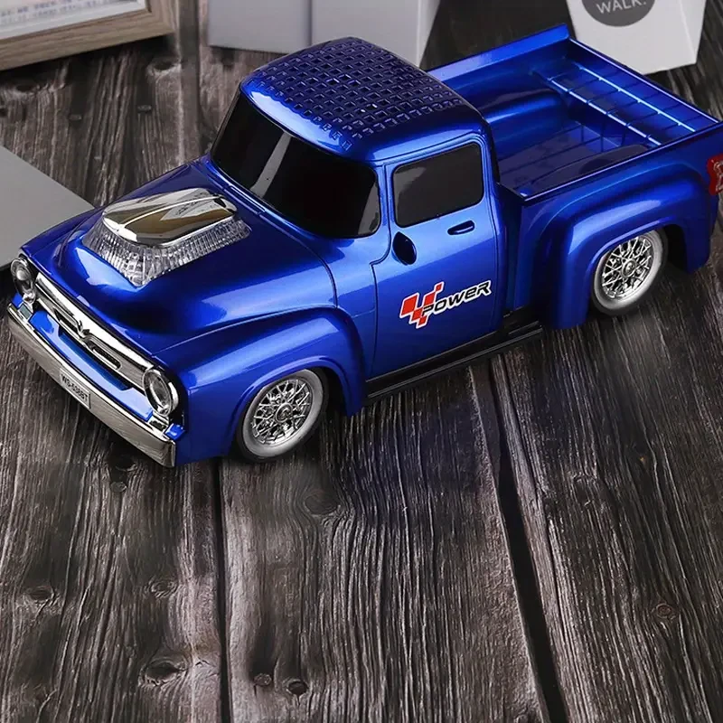 Old Pickup Truck Alloy Speaker - High Fidelity Stereo Outdoor Music Player