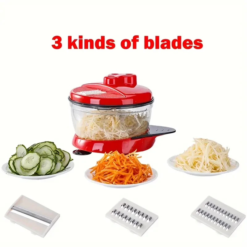Multi-Function Food Processor - Effortless Garlic Crusher & Chopper