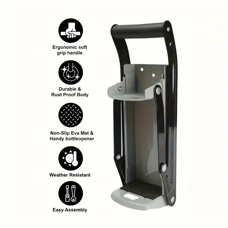 Heavy-Duty Wall-Mounted Can Crusher Machine