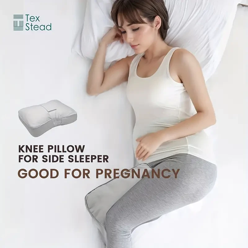 TEXSTEAD Ergonomic Knee Pillow for Side Sleepers