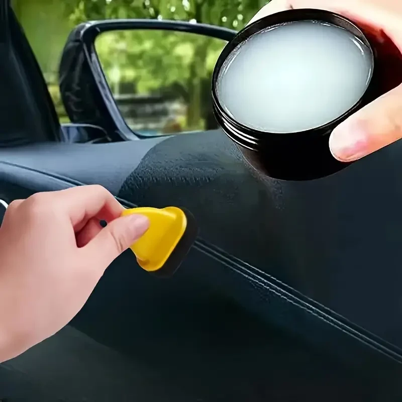 QIFENGHE Auto Interior Renewal Wax - 50g Plastic & Upholstery Restorer