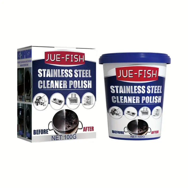 100g Stainless Steel Cleaning Paste - Stain Remover & Degreaser