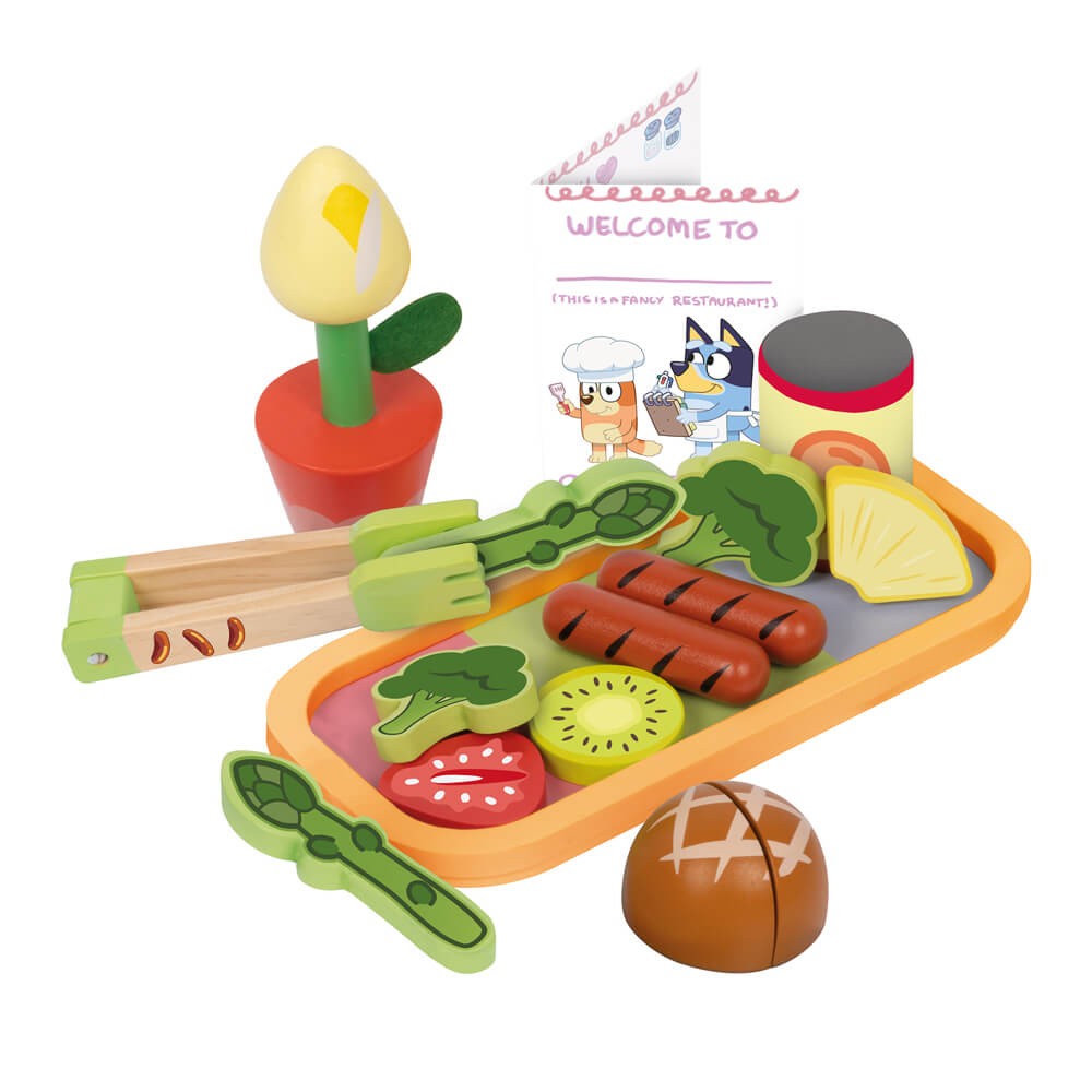 Bluey Wooden DIine In With Bluey Set