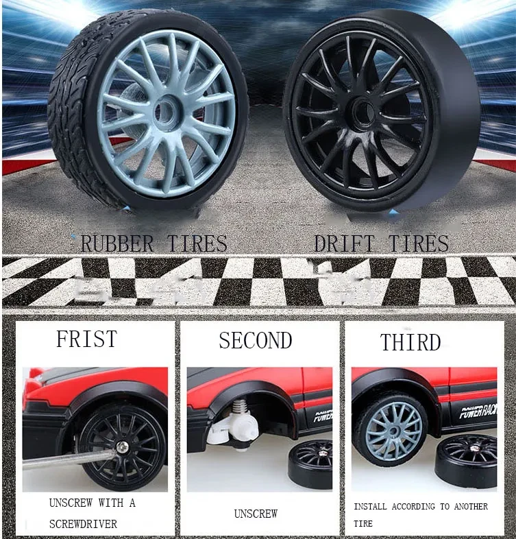2.4G Drift Rc Car 4WD RC Drift Car Toy Remote Control