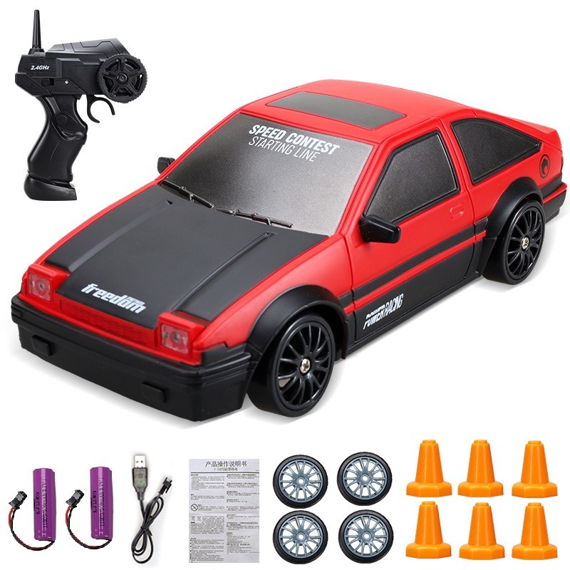 1:24 High-Speed RC Car - Mini Electric Drift Racing Car