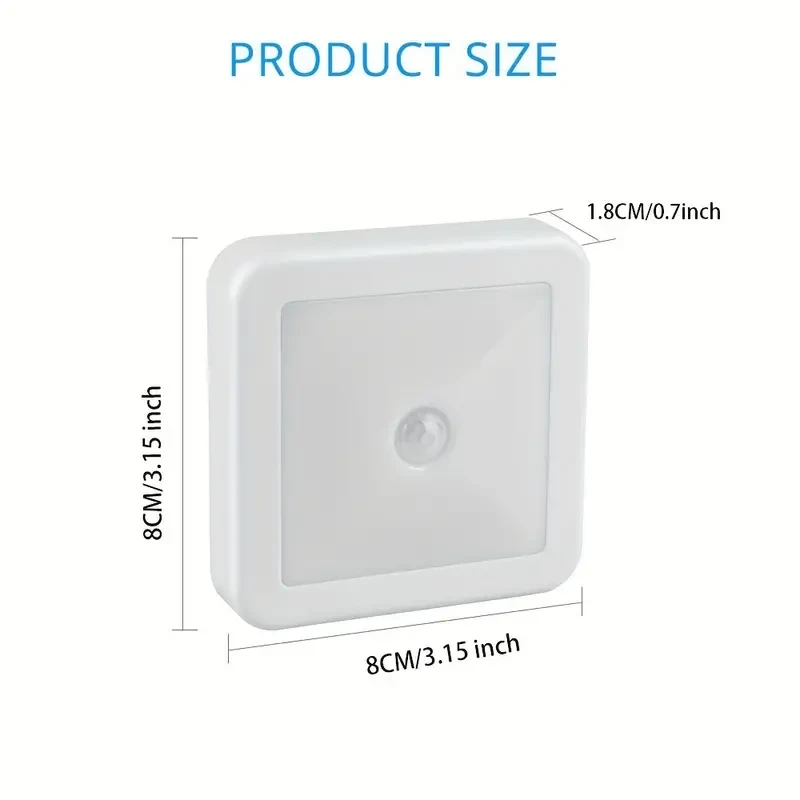 LED Motion Sensor Night Light - Warm & White Light