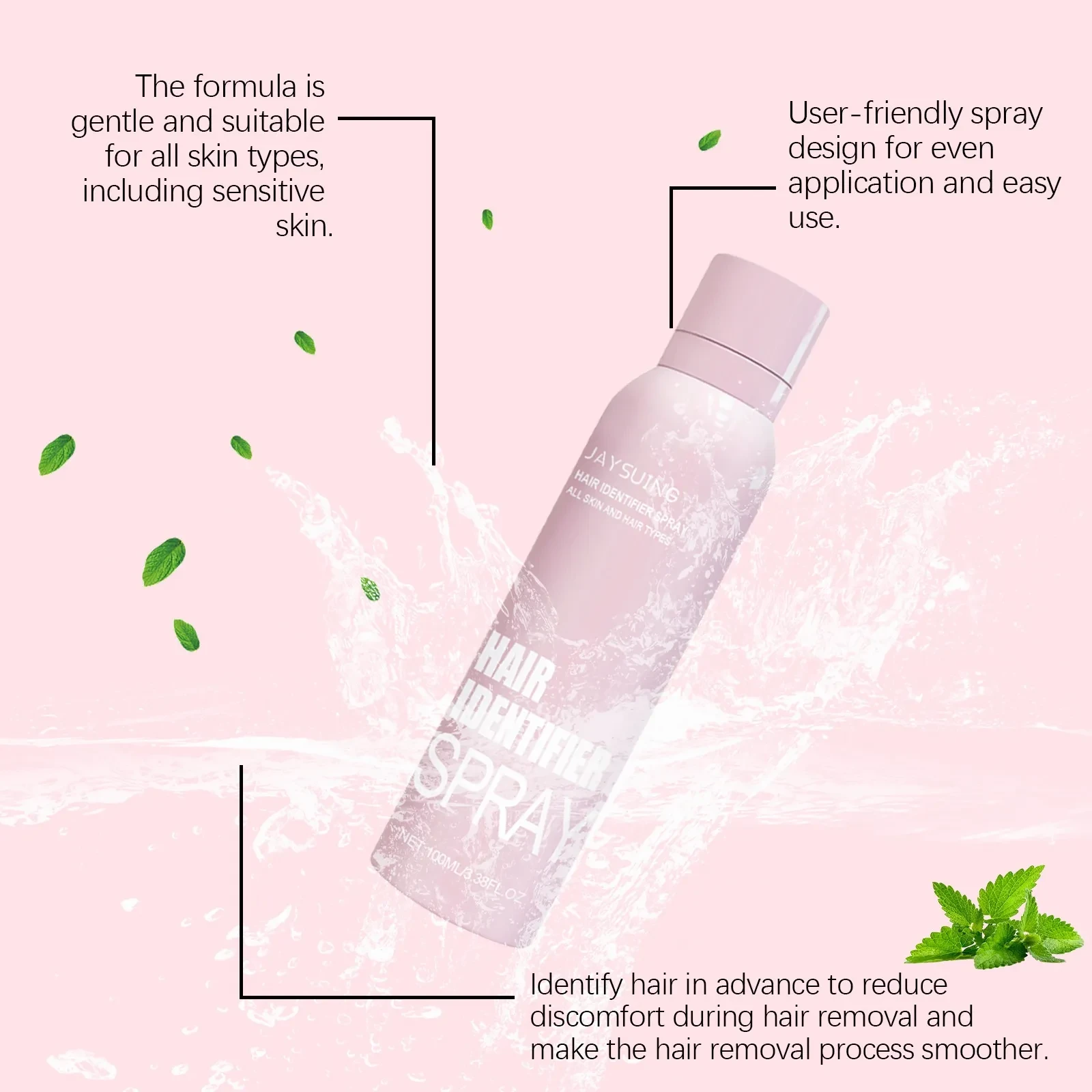 Moisturizing Hair Identifier Spray Set for Face Shaving