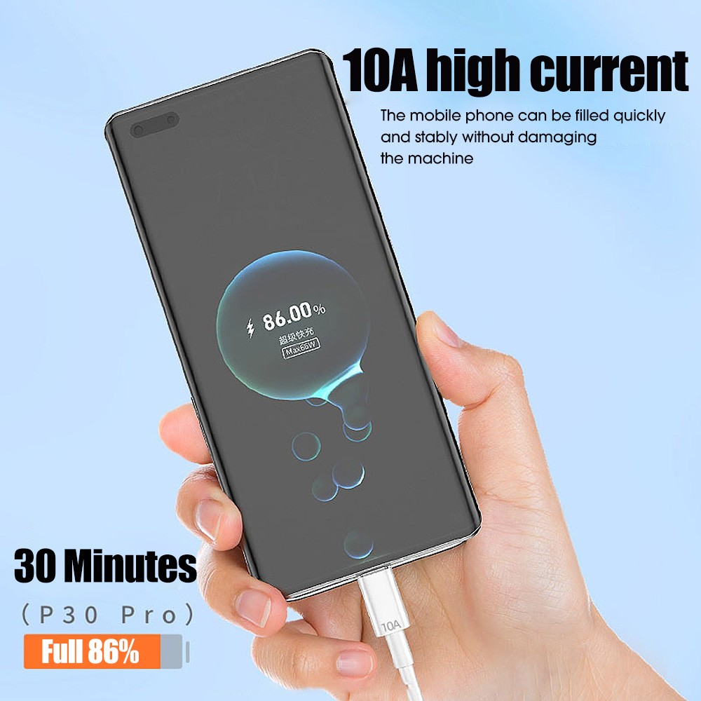 10A 120W Super Fast Charging USB Type-C Cable