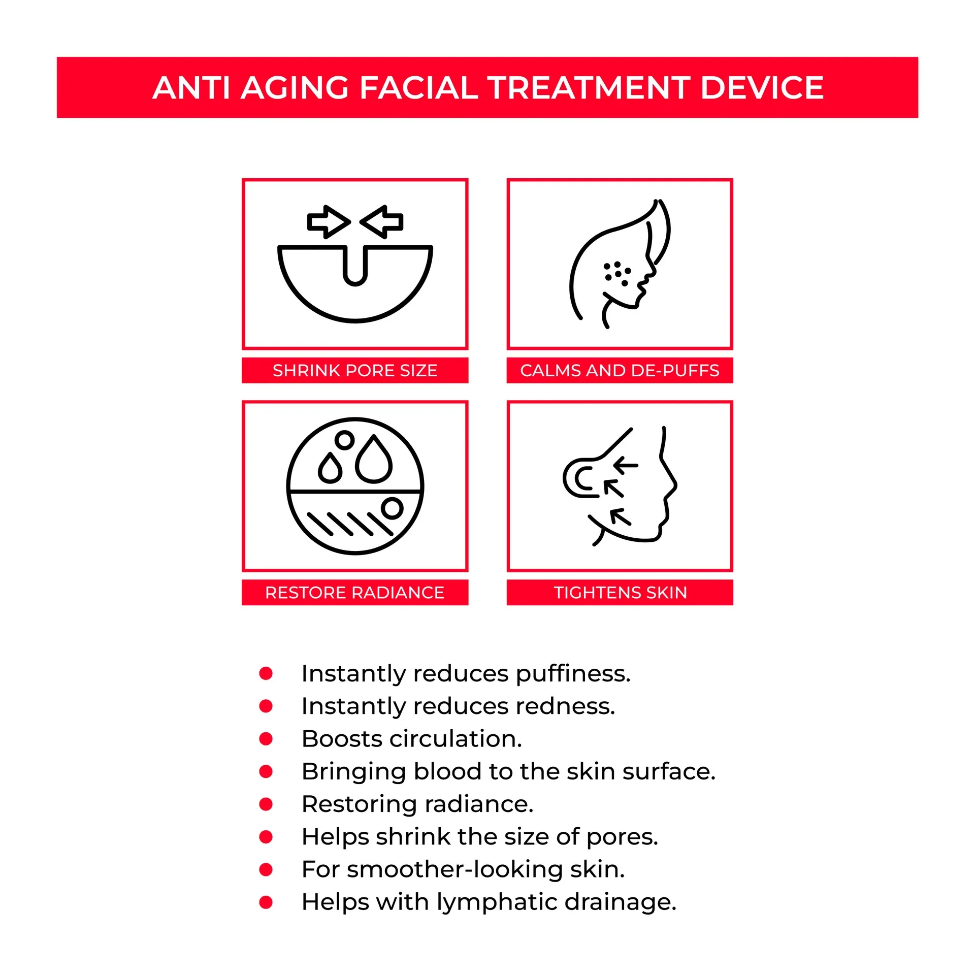 EMS Skin Rejuvenation Device with Microcurrent for Pore Tightening and Skin Firming