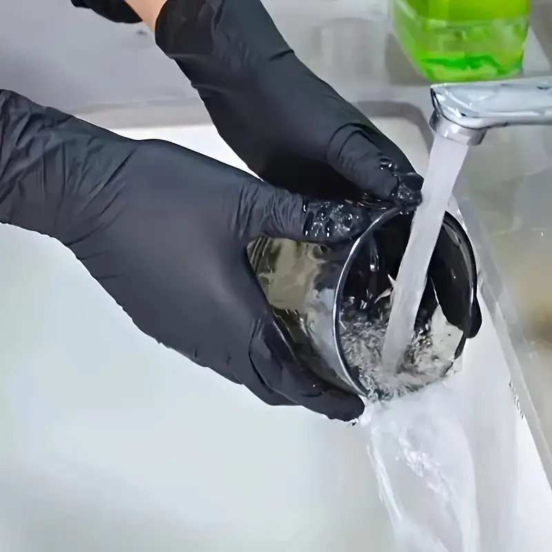 50 Durable Nitrile Gloves - Waterproof