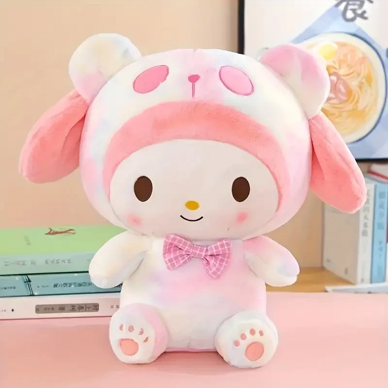 Cinnamoroll Melody Kawaii Kuromi Cartoon Women Plush Toys Cotton Soft Stuffed Doll