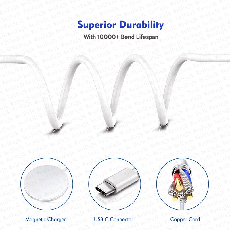 Apple MagSafe Wireless Charger - Fast Charging with Type-C Lightning Cable