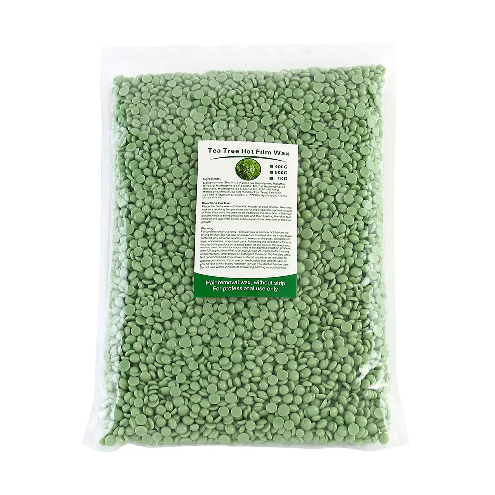 Dehairing hard wax bean