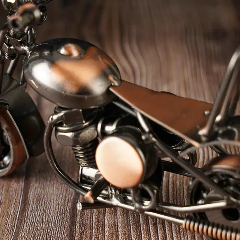 Vintage Iron Art Motorcycle Figurine