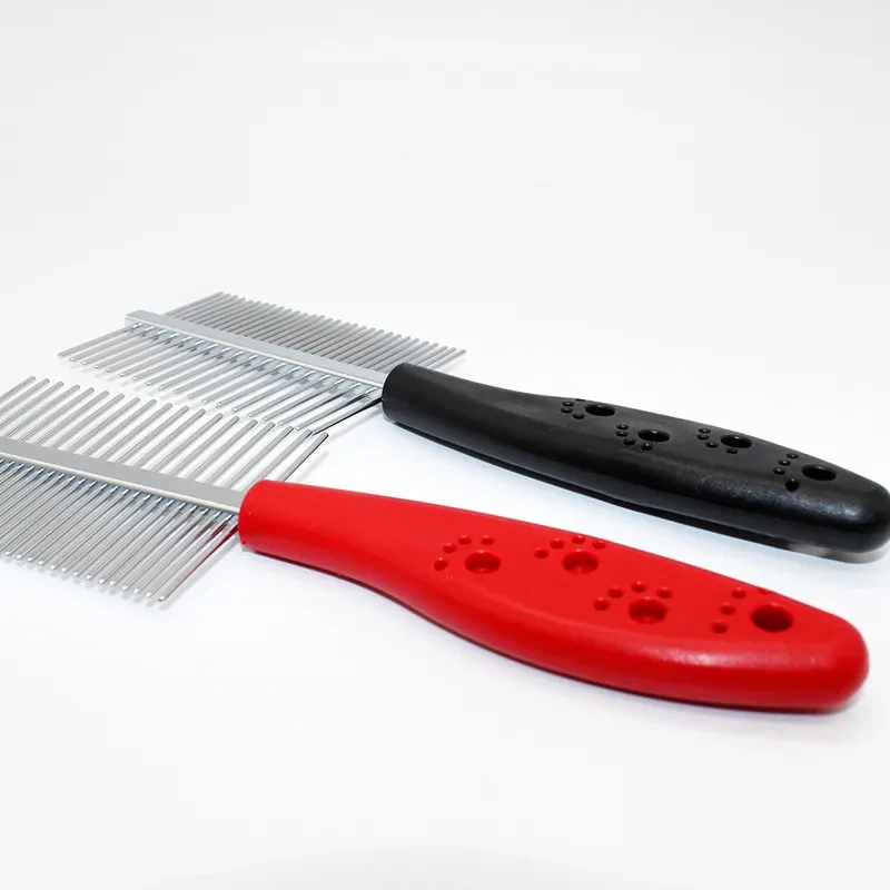 double-row comb with shank footprint and dense teeth