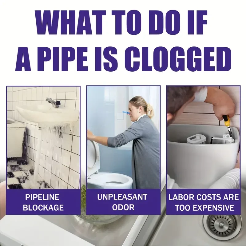 Sustainable Multi-Purpose Kitchen Drain Clog Remover Powder
