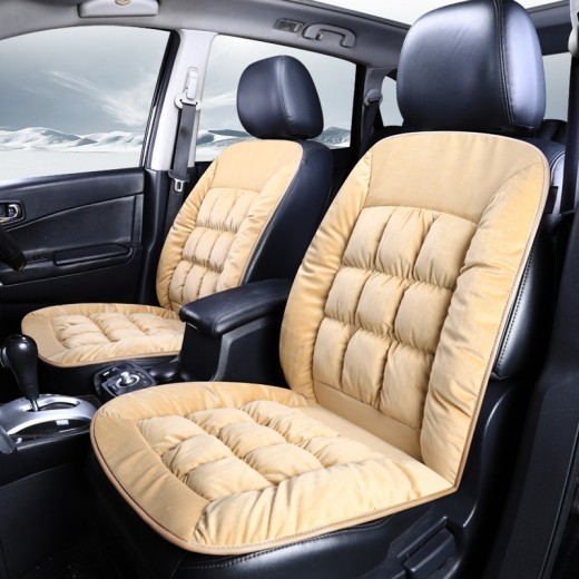 Car Seat Cushion Autumn and Winter New Thick Short Plush Cushion Single Seat Mat Pad Warm Seat Cover