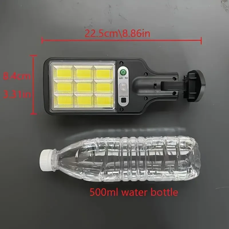 Remote Control, Adjustable Motion Sensor Solar Street Light, 8000W