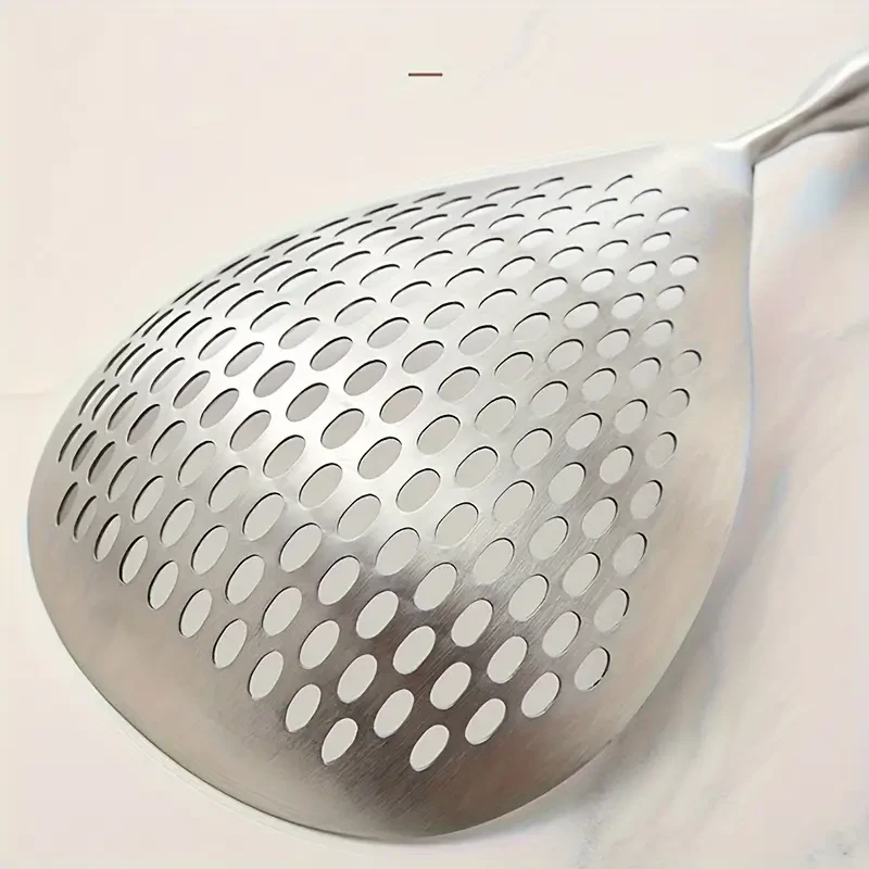Large Stainless Steel Colander Skimmer - Durable Kitchen Strainer