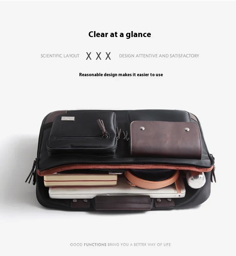 Laptop Bag Portable Shoulder Liner Briefcase