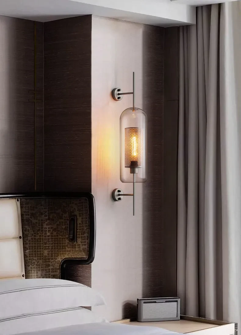 Living Room Wall Lamp Retro Creative Corridor Aisle Glass Ball Wall Lamp