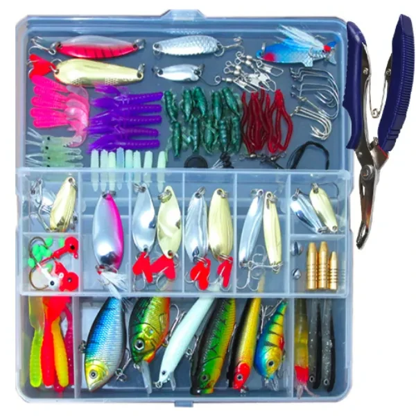 Lure Suit 132 Pieces Suit Multi-function Full Swimming Layer Lure Of Fishing Gear Soft Bait Fishhook